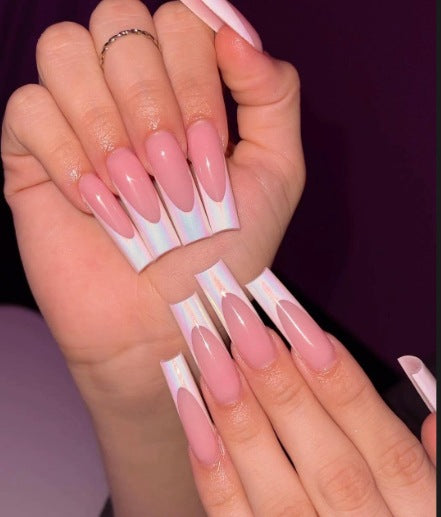 Elegant French Tip Nail Art Enhancements Stornfield
