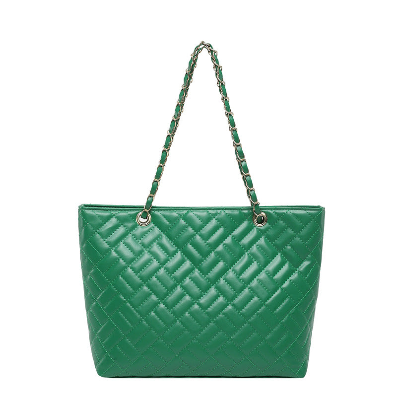 WoQuilted Tote Bag with Chain Handles Stornfield