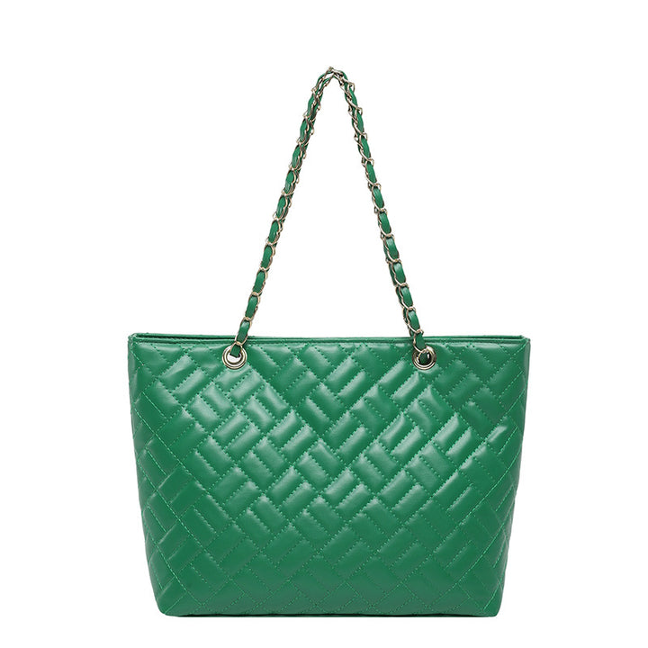 WoQuilted Tote Bag with Chain Handles Stornfield