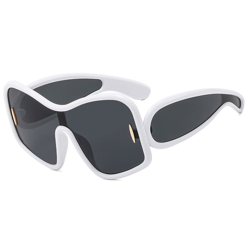 Women’s futuristic sunglasses with extra wide design and protective UV filter Stornfield