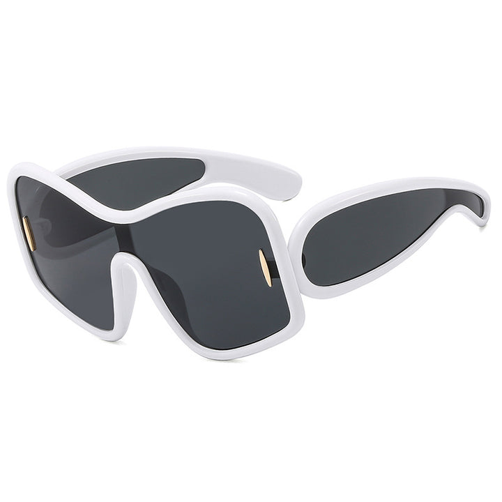 Women’s futuristic sunglasses with extra wide design and protective UV filter Stornfield