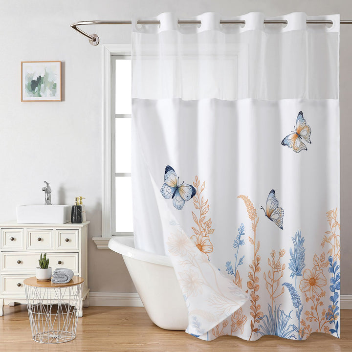 Elegant Butterfly Shower Curtain Stornfield