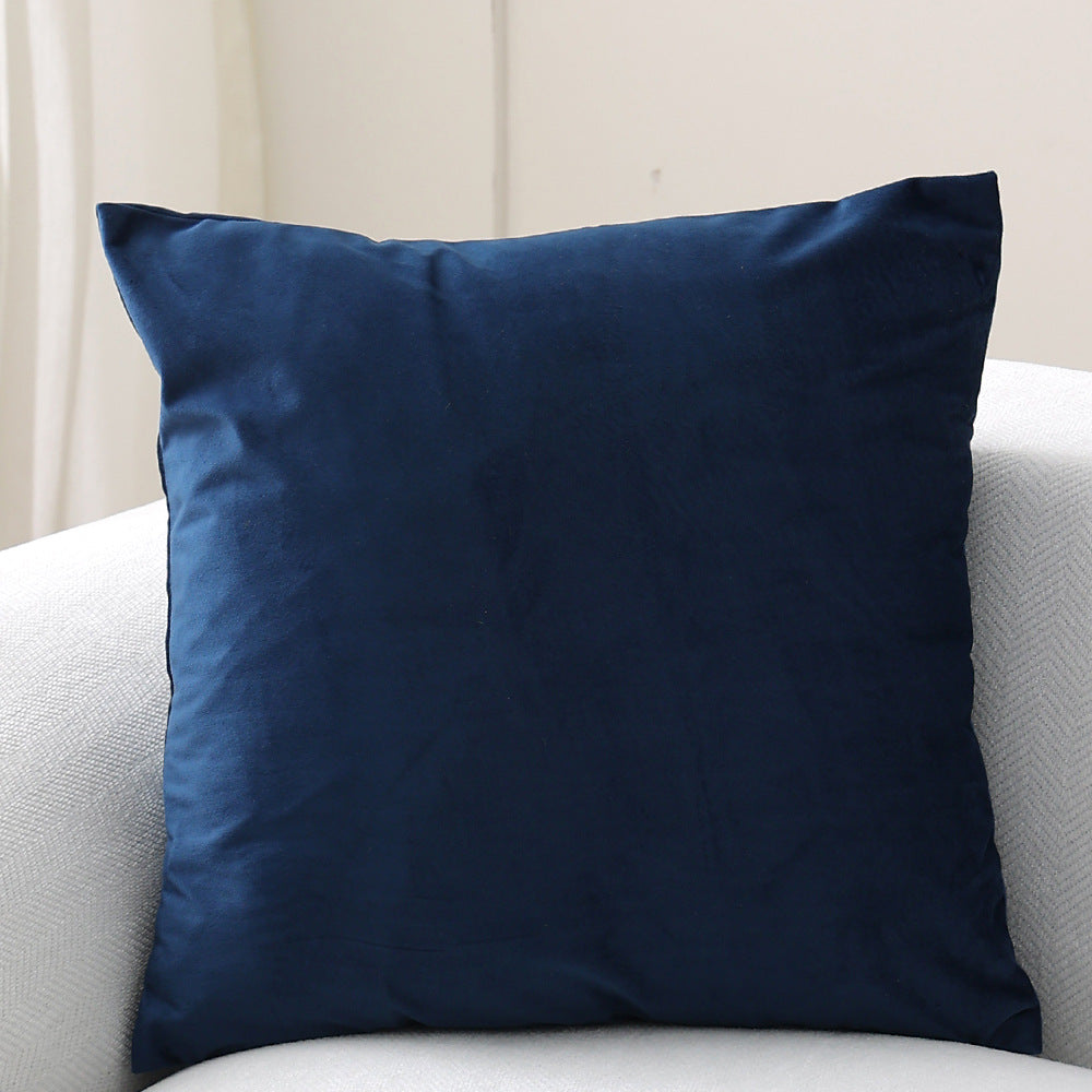 Decorative velvet cushion with soft filling