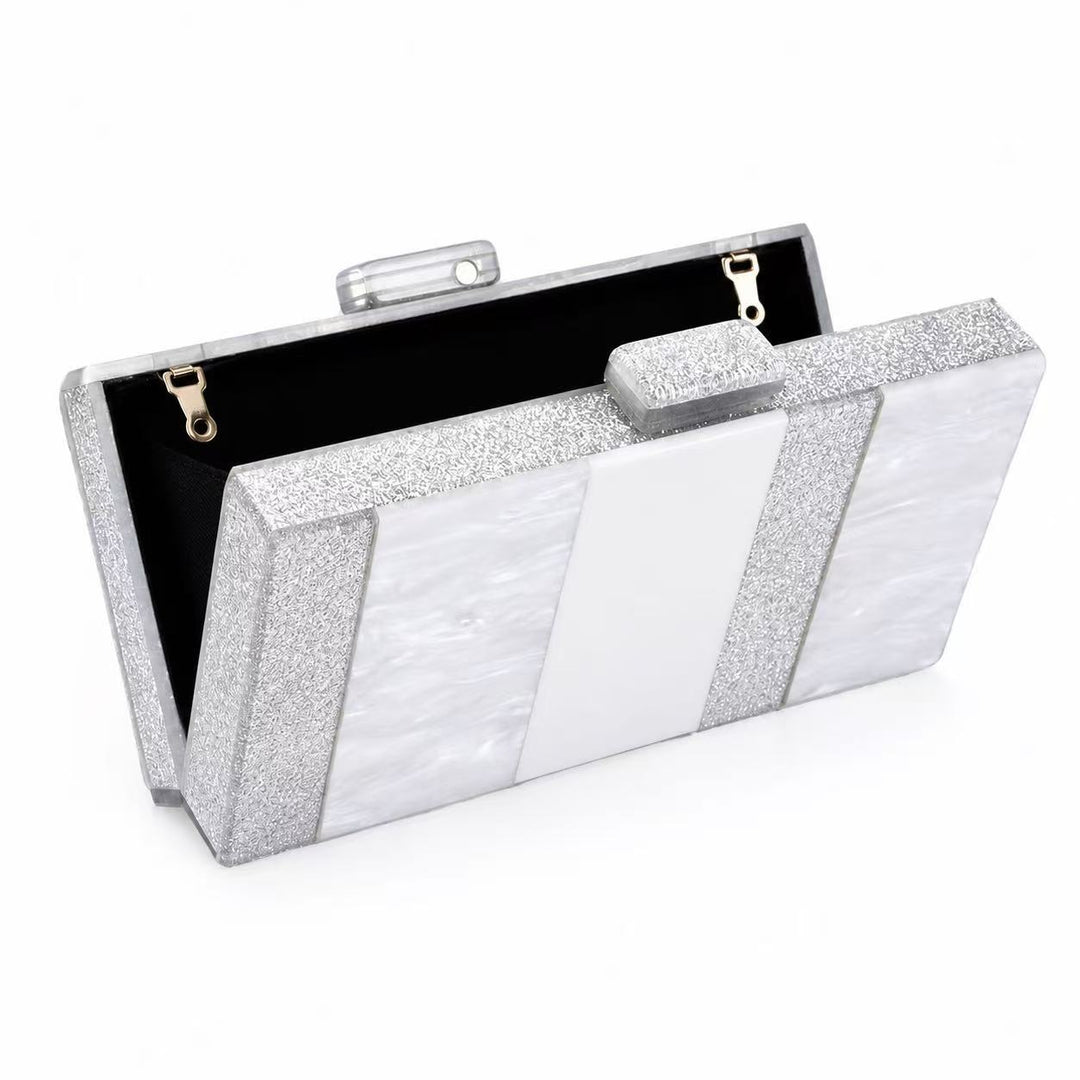 Textured Acrylic Evening Clutch