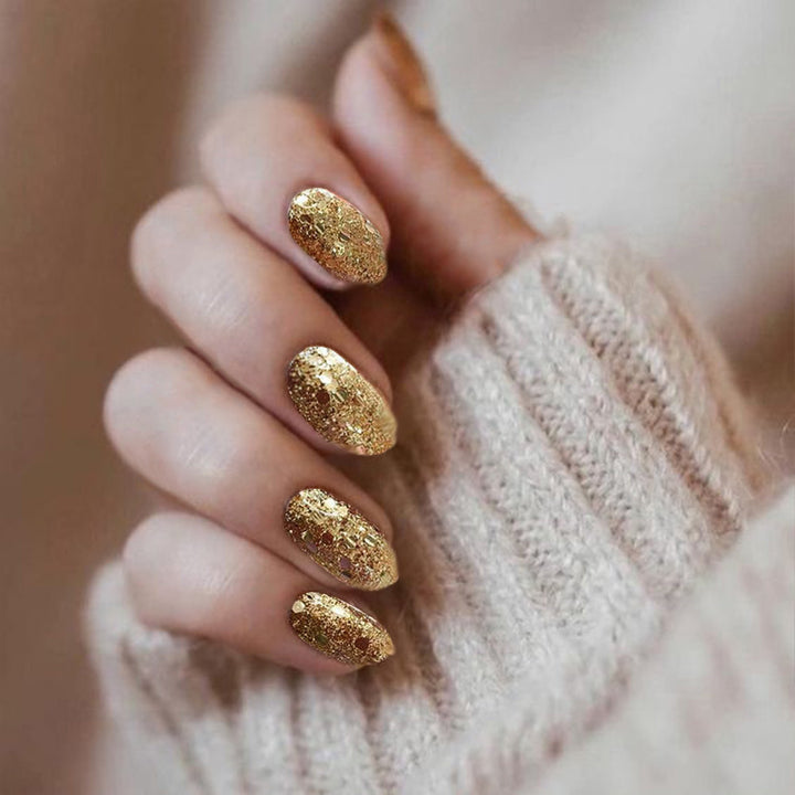 Glittering Long Stiletto Press-On Nails Stornfield
