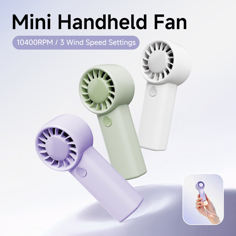Unisex nan compact rechargeable handheld personal fan with quiet brushless motor Stornfield
