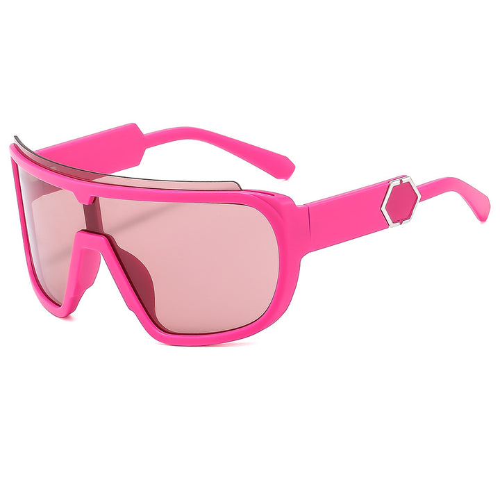 Women's sporty sunglasses with futuristic design and wide front Stornfield