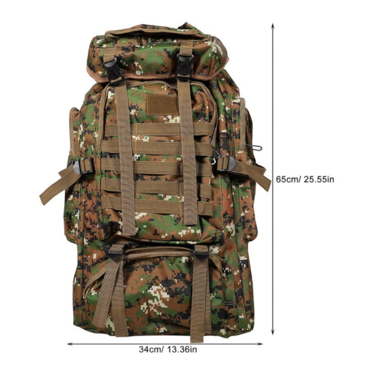 Tactical backpack with modular compartments and breathable back Stornfield