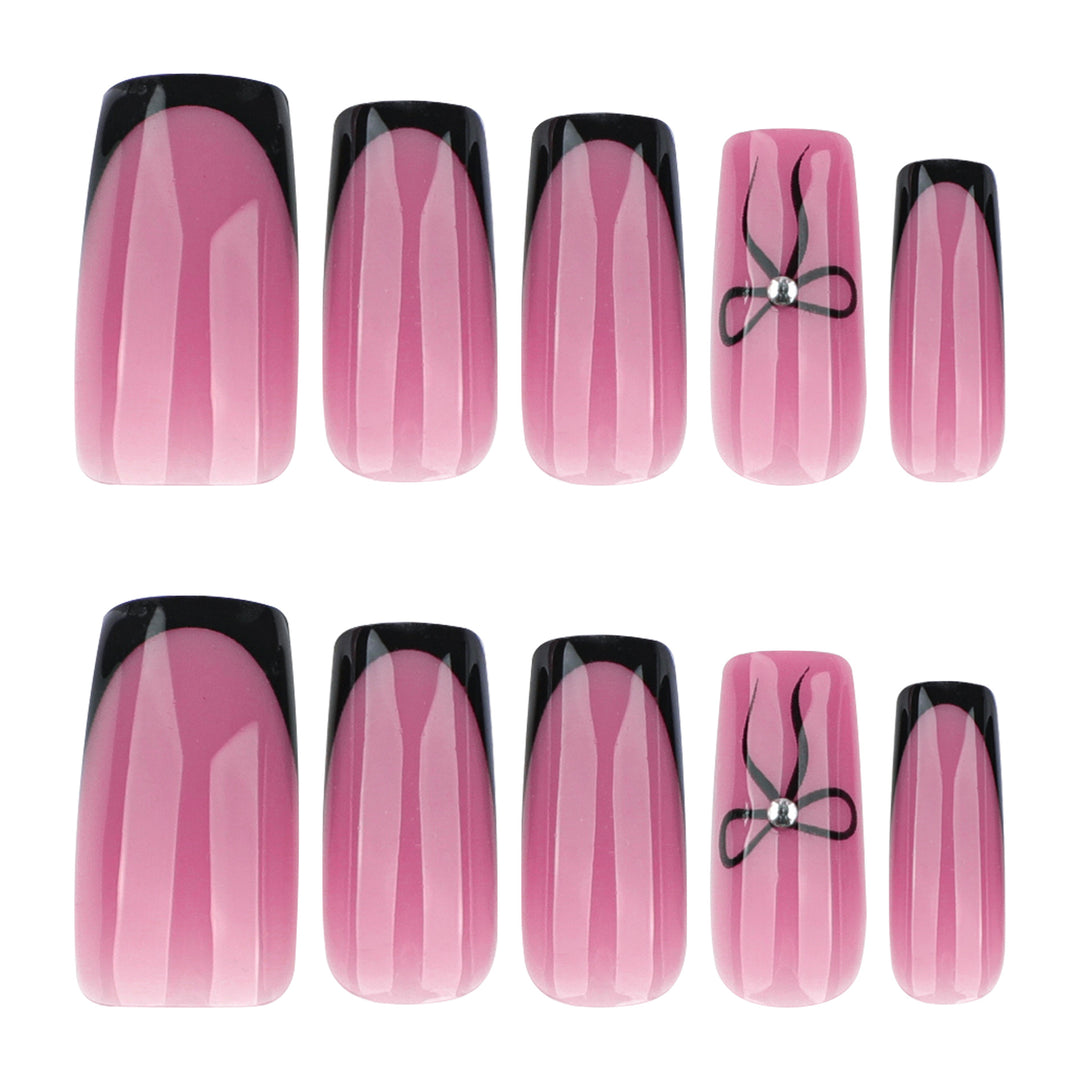 Elegant Nail Extensions with Unique Flower Design Stornfield