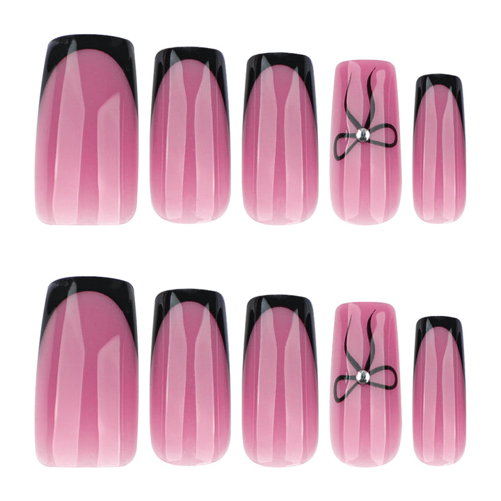 Elegant Nail Extensions with Unique Flower Design Stornfield