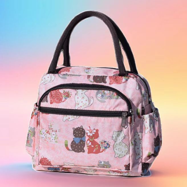 Cat Print Insulated Lunch Bag Stornfield