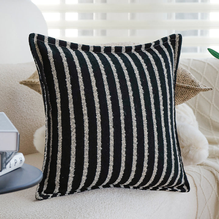 Decorative pillow with natural texture pattern