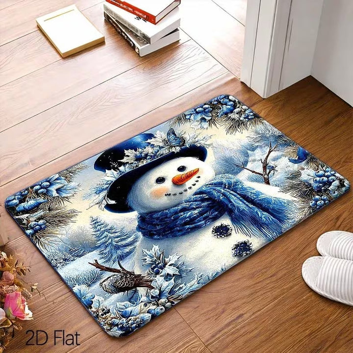 Festive Santa-Themed Entrance Mat