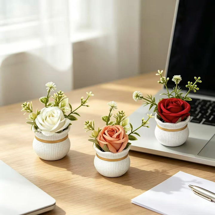 Faux Floral Table Centerpiece