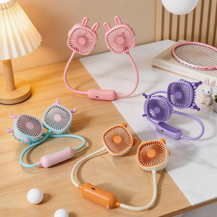 Women's Portable Mini Neck Fan with Dual Blower Stornfield