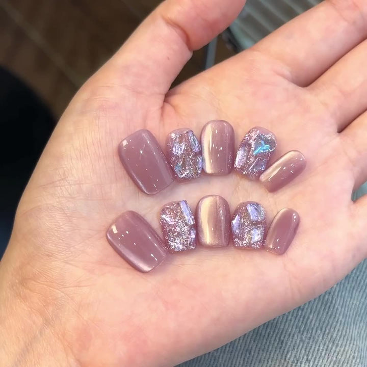 Glittery Nail Art Press-On Set Stornfield
