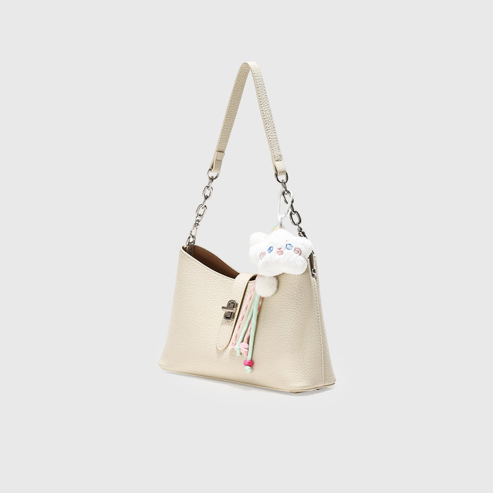 Stylish Textured Hobo Handbag