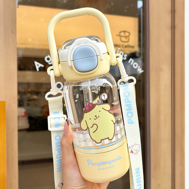 Women’s water bottle with cute animal design and sturdy carrying handle Stornfield