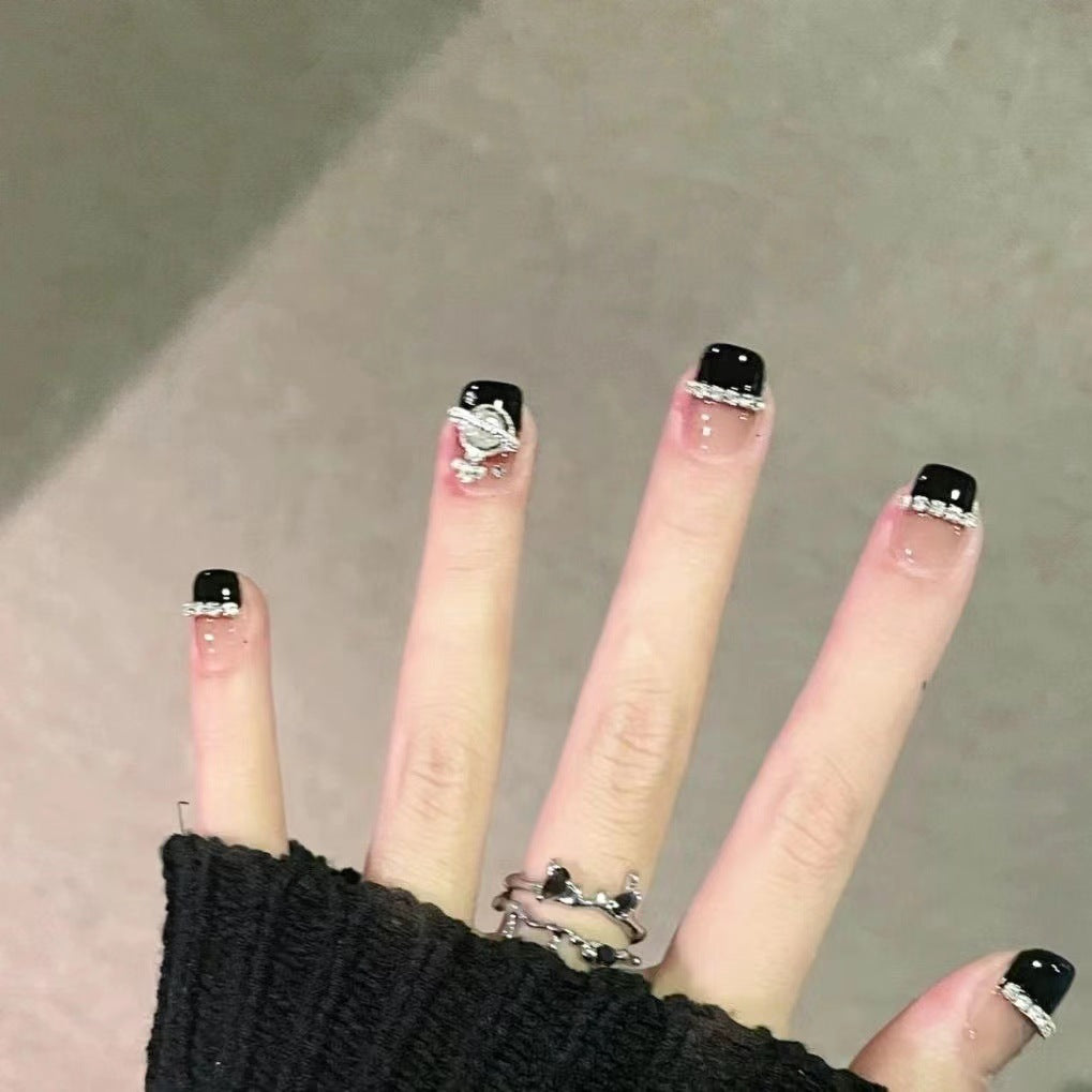Glamorous nail art with rhinestone embellishments Stornfield