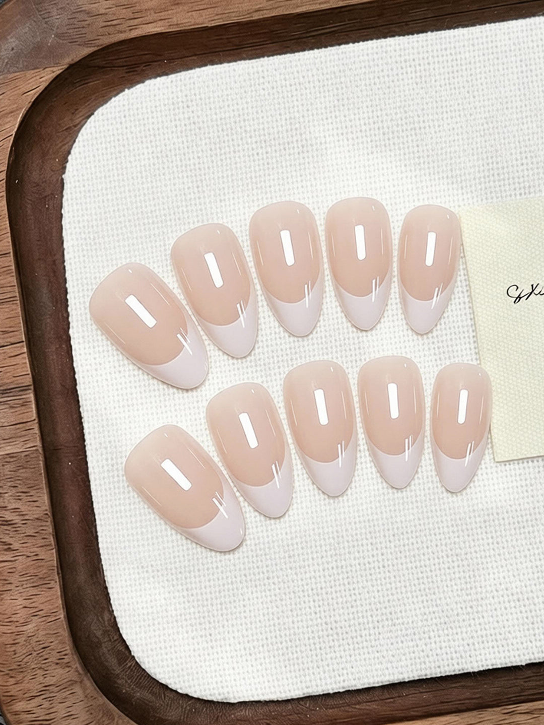 Acrylic Nail Set with Elegant French Tip Stornfield