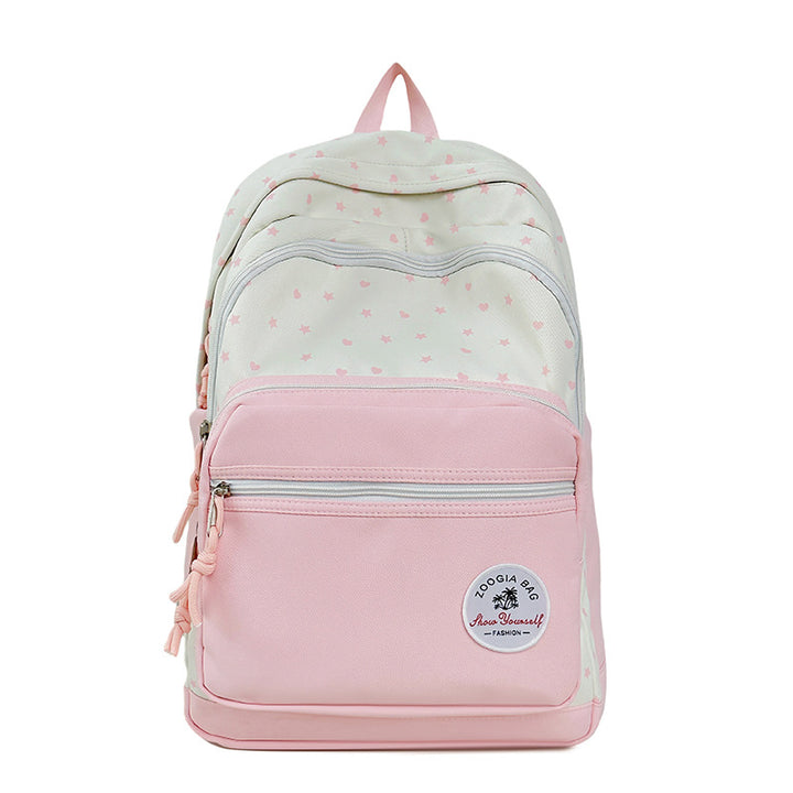 Charming Star-Patterned School Backpack Stornfield