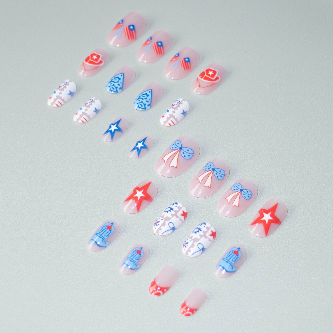 Patriotic Nail Art Kit