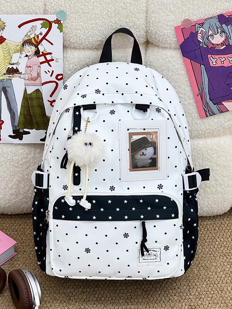 Casual Snowflake Print Backpack Stornfield