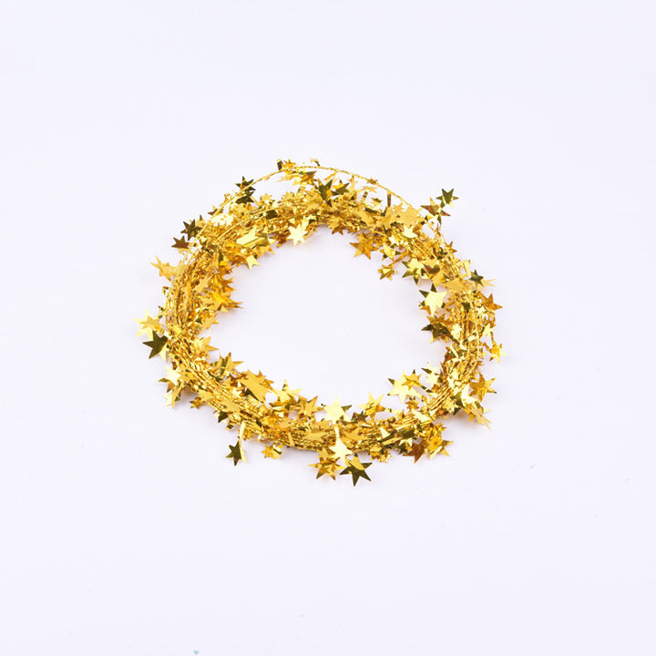 Decorative Metallic Star Garland Stornfield