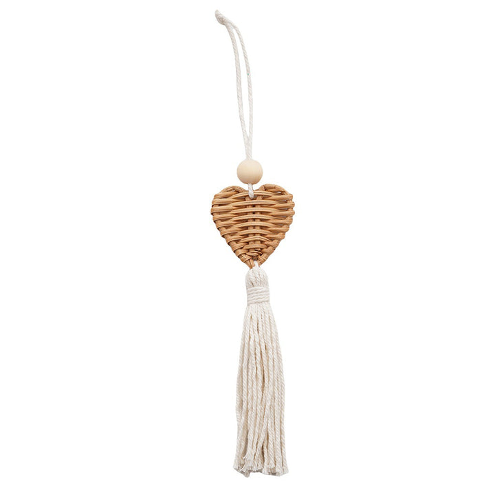 Boho Chic Woven Heart Wall Hanging Stornfield