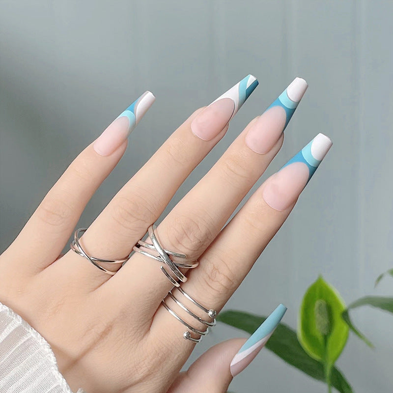 Stylish Geometric Press-On Nails Stornfield
