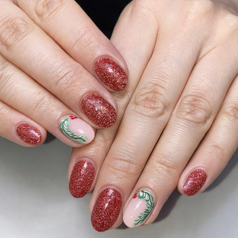 Festive Glitter Gel Nail Art Set Stornfield
