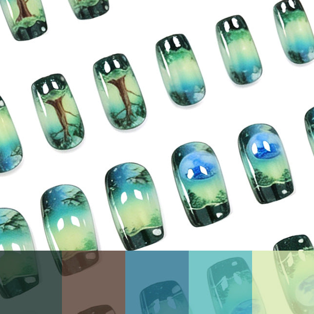 Artistic Nature-Inspired Nail Art Enhancements Stornfield