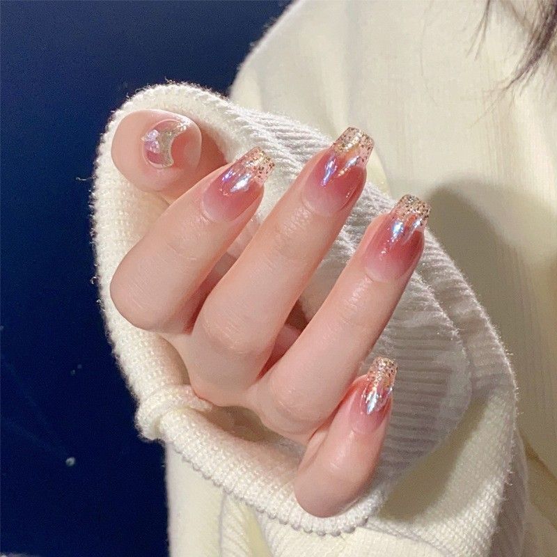 Glitter Gradient Nail Tips Stornfield