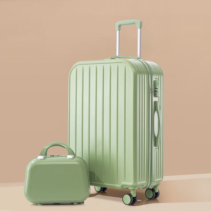 lightweight ABS hardshell spinner suitcase with telescopic handle and matching cosmetic case Stornfield