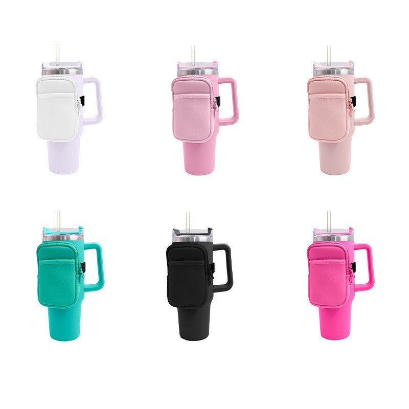 Unisex cup holder with practical pocket Stornfield