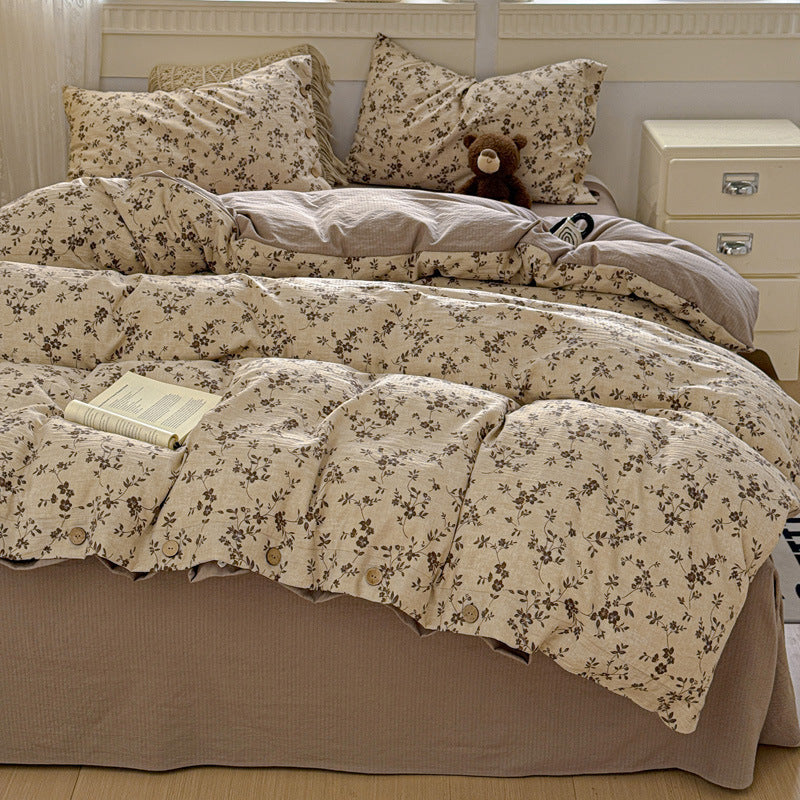 Floral Embroidered Bedding Set