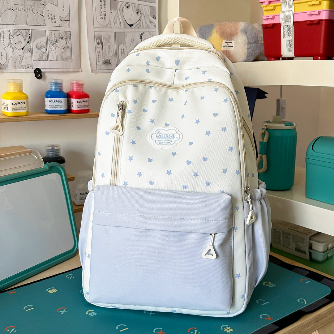 Star Print Casual Backpack Stornfield