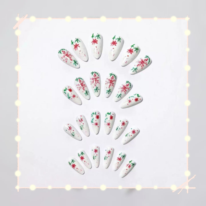 Creative Nail Art with Festive Snowflake Design Stornfield
