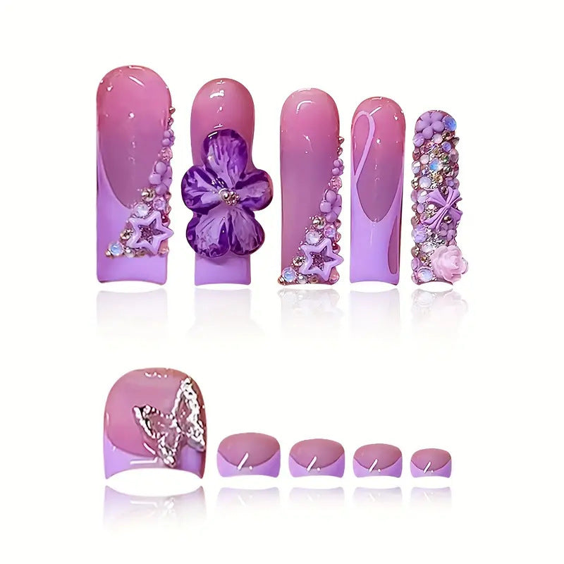 Premium Floral Nail Art Set Stornfield