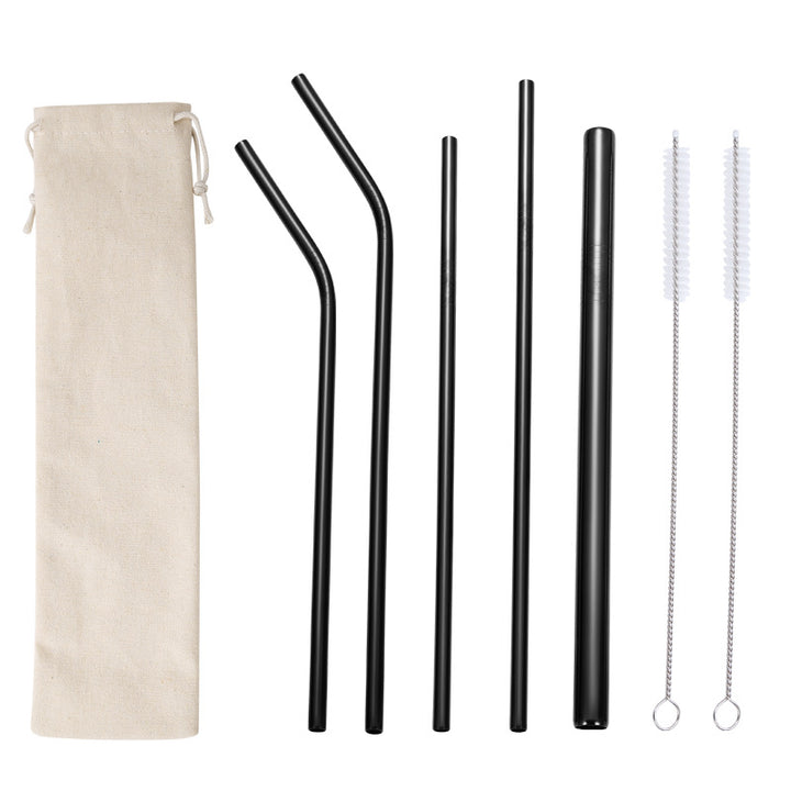 Stainless Steel Straw Set with Cleaning Brushes Stornfield