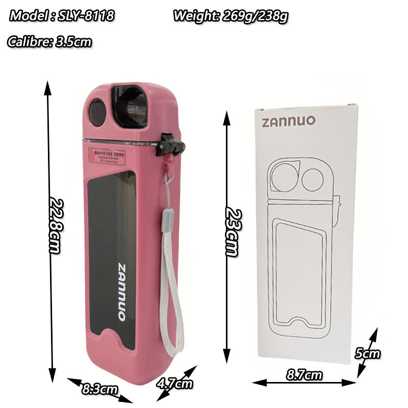 Ladies unique flip-top drinking bottle with viewing window Stornfield