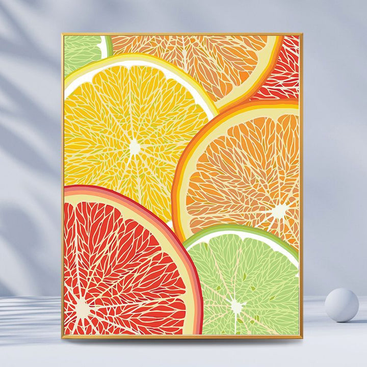 Citrus-Inspired Graphic Art Print Stornfield