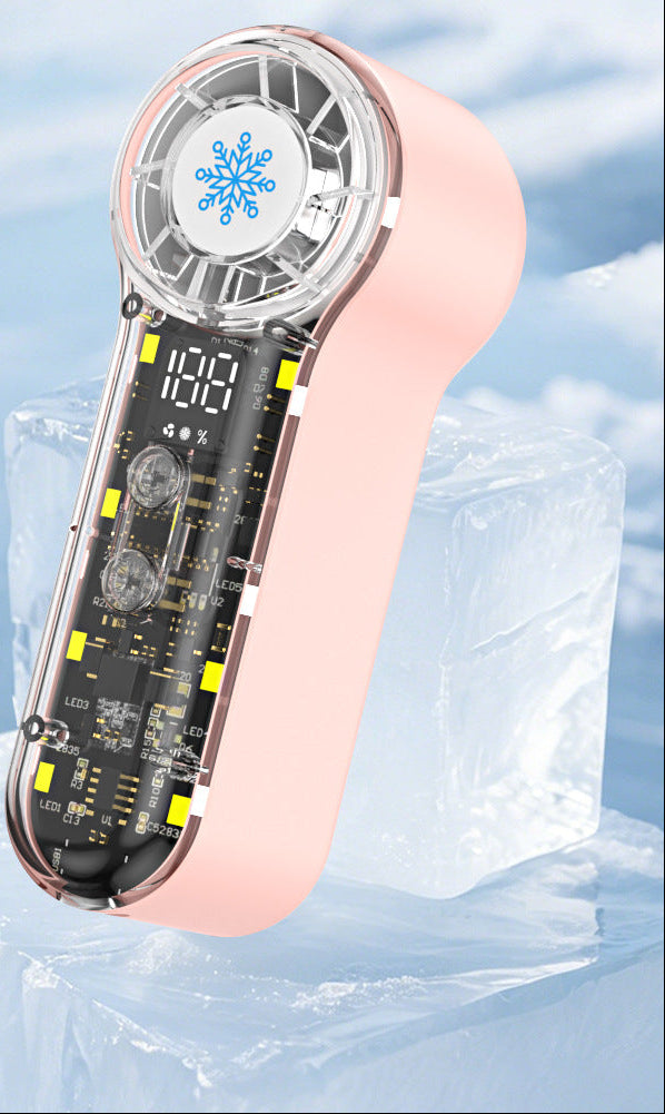Unisex portable fan with LED display Stornfield