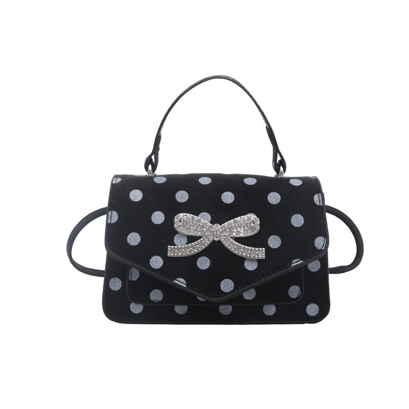 WoElegant Polka Dot Handheld Satchel Bag Stornfield