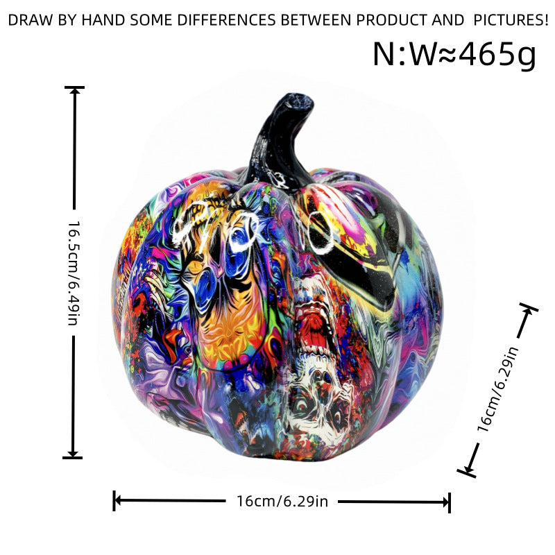 Artistic Halloween Pumpkin Figurine Stornfield