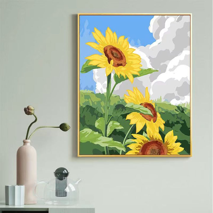 Sunflower-Themed Canvas Art Print Stornfield