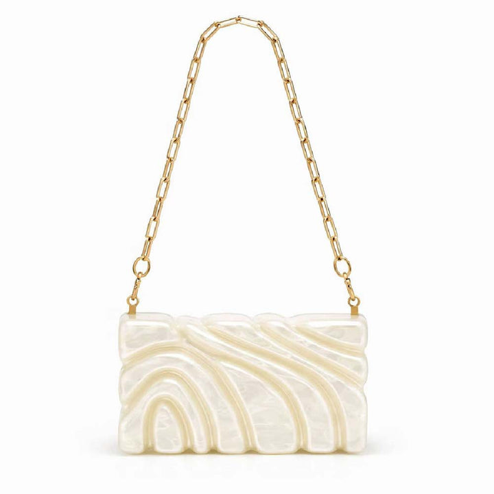 Sculpted Shell Clutch