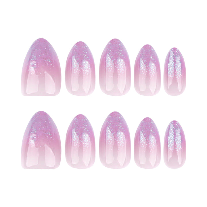 Artistic Nail Extensions with Glitter Gradient Stornfield