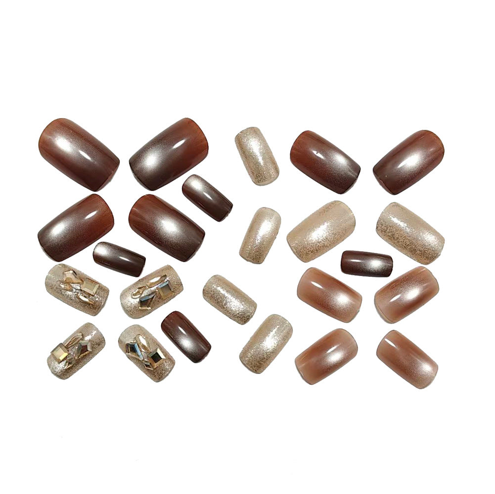 Artificial nails with luxurious glitter finish Stornfield