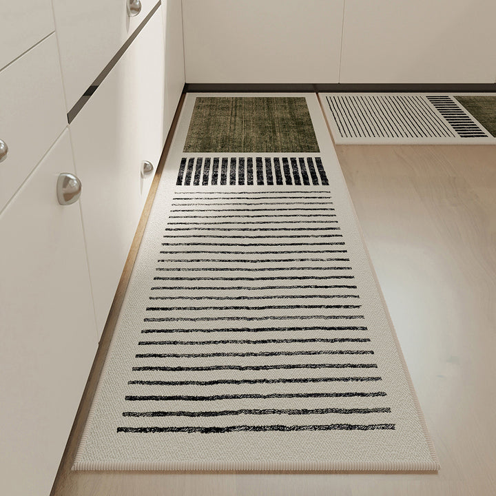 Geometric Pattern Kitchen Runner Mat